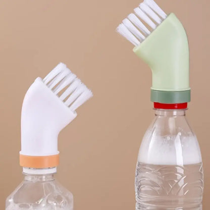 Portable Door Groove Cleaning Brush with Water Bottle