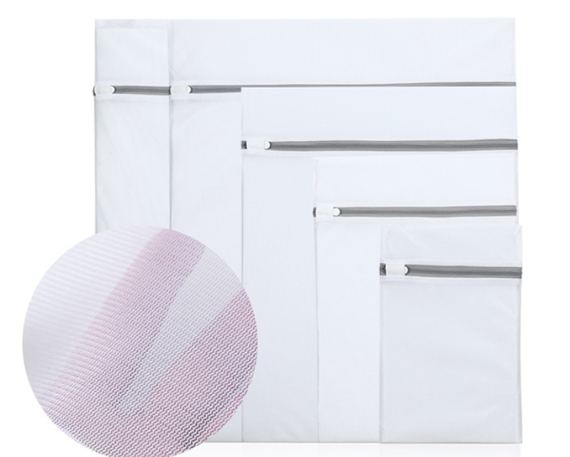 Thick Zipper Laundry Bags - Gray Mesh for Lingerie