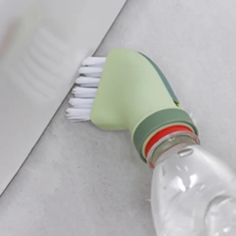 Portable Door Groove Cleaning Brush with Water Bottle