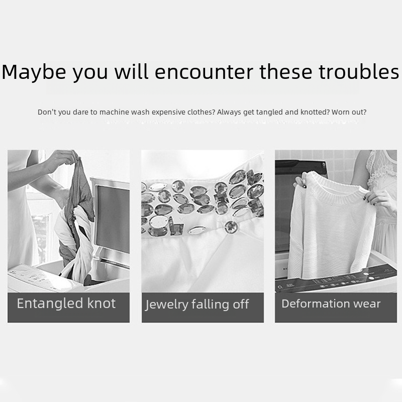 Thick Zipper Laundry Bags - Gray Mesh for Lingerie