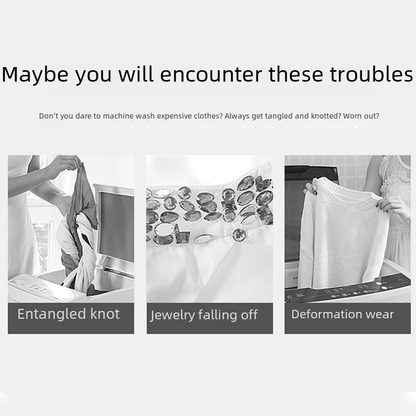 Thick Zipper Laundry Bags - Gray Mesh for Lingerie