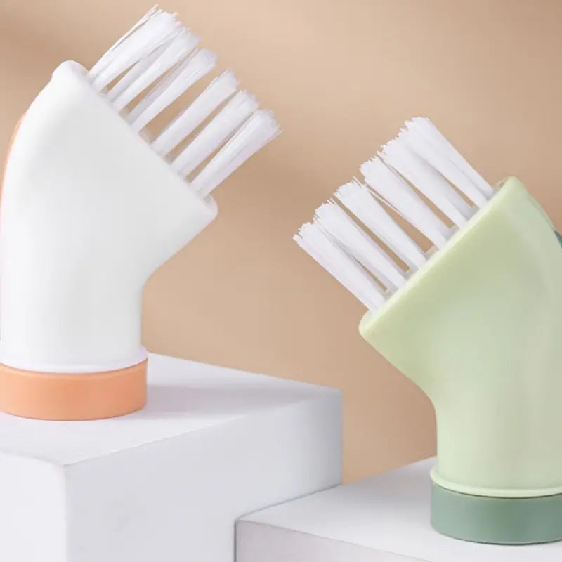 Portable Door Groove Cleaning Brush with Water Bottle