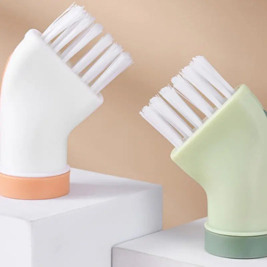 Portable Door Groove Cleaning Brush with Water Bottle