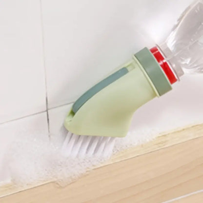 Portable Door Groove Cleaning Brush with Water Bottle